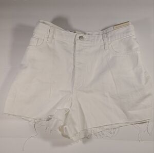 NwT Womens white cutoff Jean shorts. White